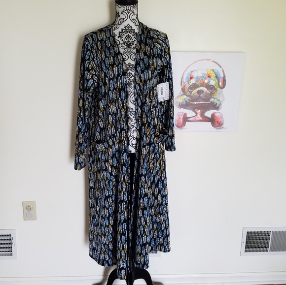 LuLaRoe Tops - LuLaRoe Size L Feathers Sarah